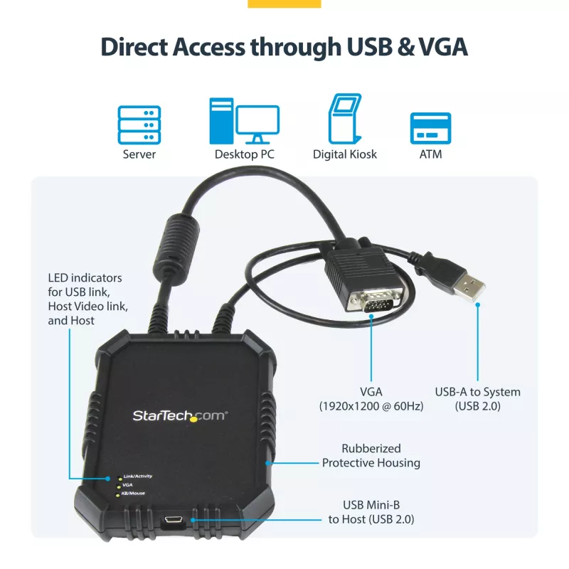 StarTech.com kannettava-palvelin-KVM-konsoli tukevalla kotelolla