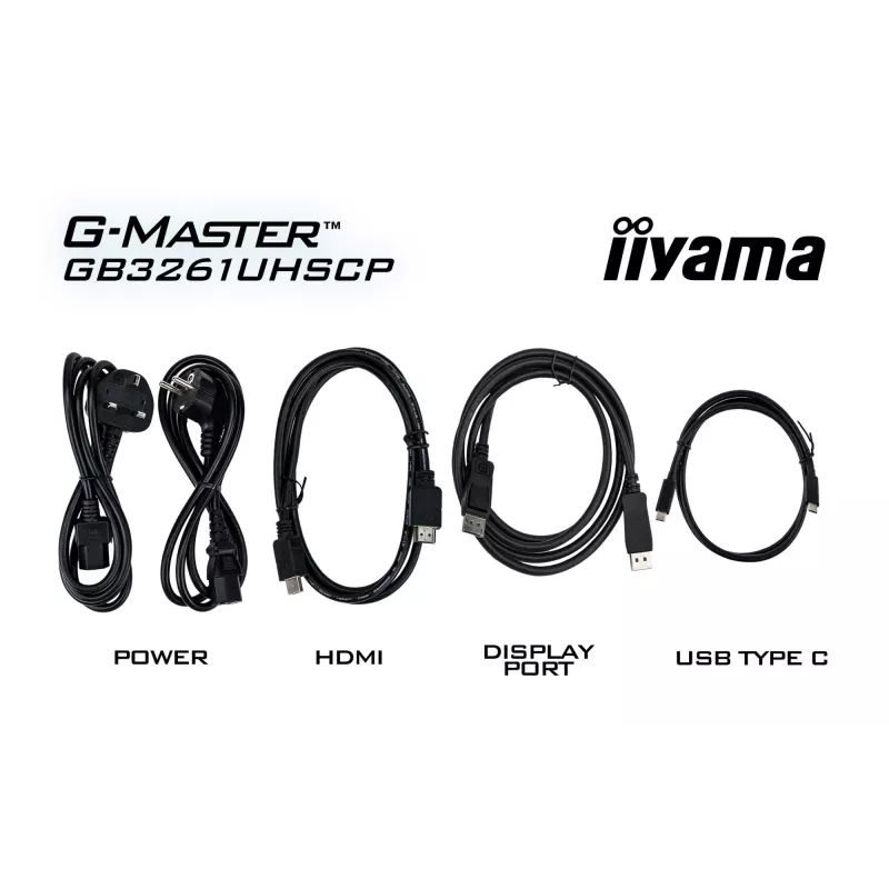 iiyama G-MASTER GB3261UHSCP-B1 80 cm (31,5 tuuman) 4K Ultra HD LED-tietokonenäyttö – musta