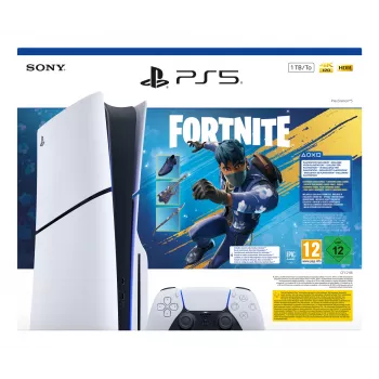 Sony PlayStation 5 - Fortnite Flowering Chaos -paketti 1 TB Wi-Fi musta, valkoinen