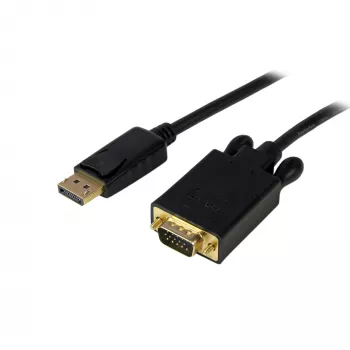 StarTech.com 4,6 m DisplayPort-VGA-kaapeli – aktiivinen DisplayPort-VGA-sovitinjohto – 1080p-video – DP-VGA-näyttökaapeli – DP 1.2 - VGA-muunnin – lukittuva DP-liitin