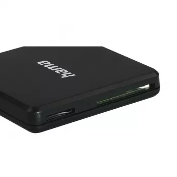 Hama USB 3.0 -monikortinlukija, SD/microSD/CF, musta