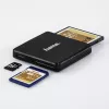 Hama USB 3.0 -monikortinlukija, SD/microSD/CF, musta