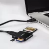 Hama USB 3.0 -monikortinlukija, SD/microSD/CF, musta