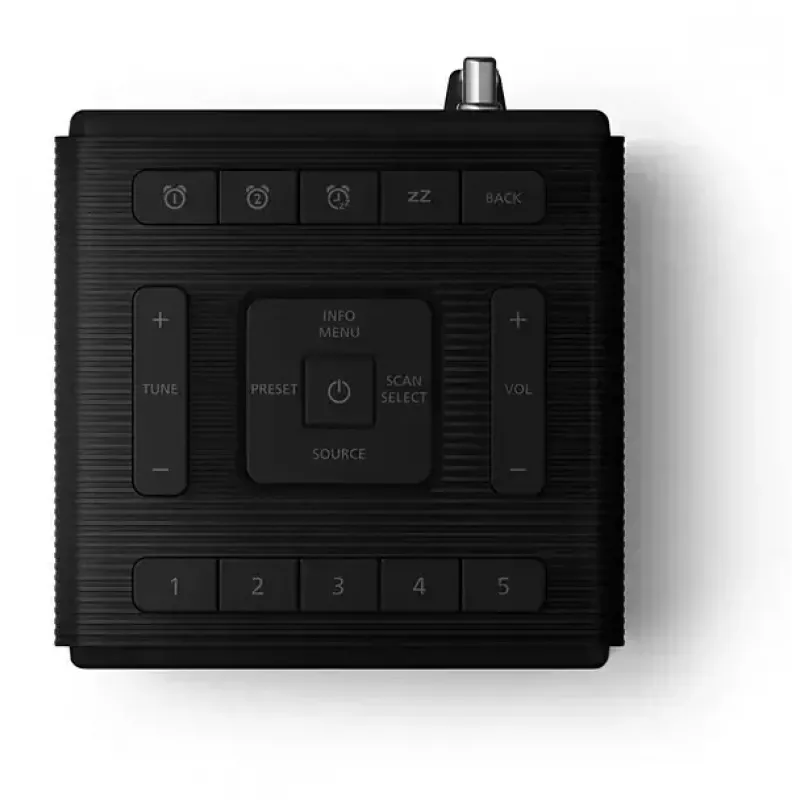 Digitaalinen herätyskello Philips TAR5100/10 musta 12/24 h LCD Bluetooth
