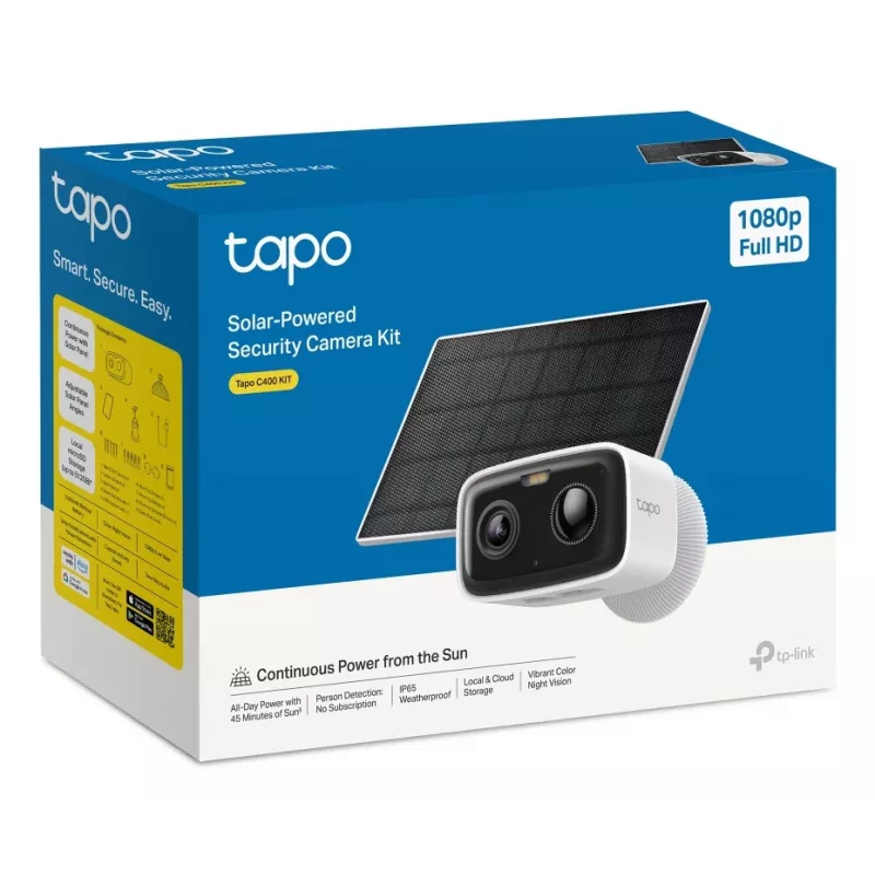TP-Link Tapo C400 KIT Box IP-valvontakamera ulkokäyttöön 1920 x 1080 pikseliä seinä