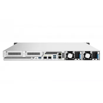 QNAP TS-h1090FU NAS rack (1U) EPYC 7302P 128 GB DDR4 0 TB QuTS hero Black, harmaa
