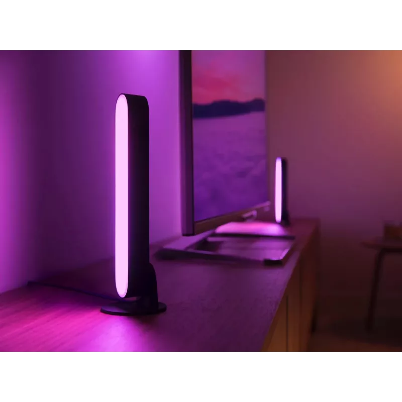 Philips Hue Play light bars aloituspaketti – 2 Play light bars + Hue Bridge Pro, Bluetooth, musta, Type-C-pistoke
