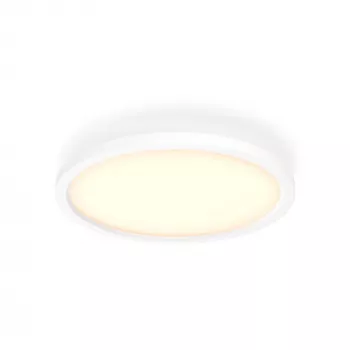 Philips Aurelle Hue pyöreä paneelivalaisin, älykäs kattovalaisin, Bluetooth/Zigbee, valkoinen, LED, alumiini, säädettävä