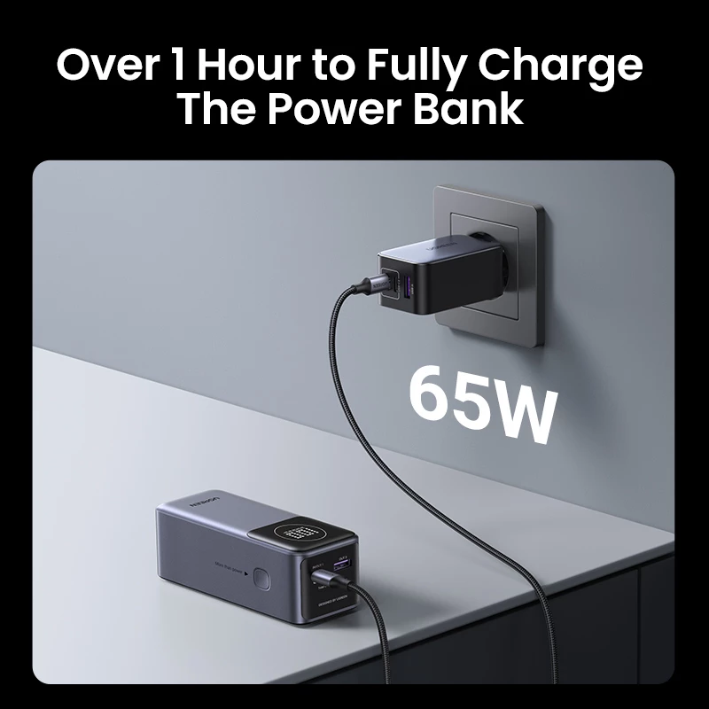 Kannettava varavirtalähde Ugreen 12000mAh 100W pikalataus