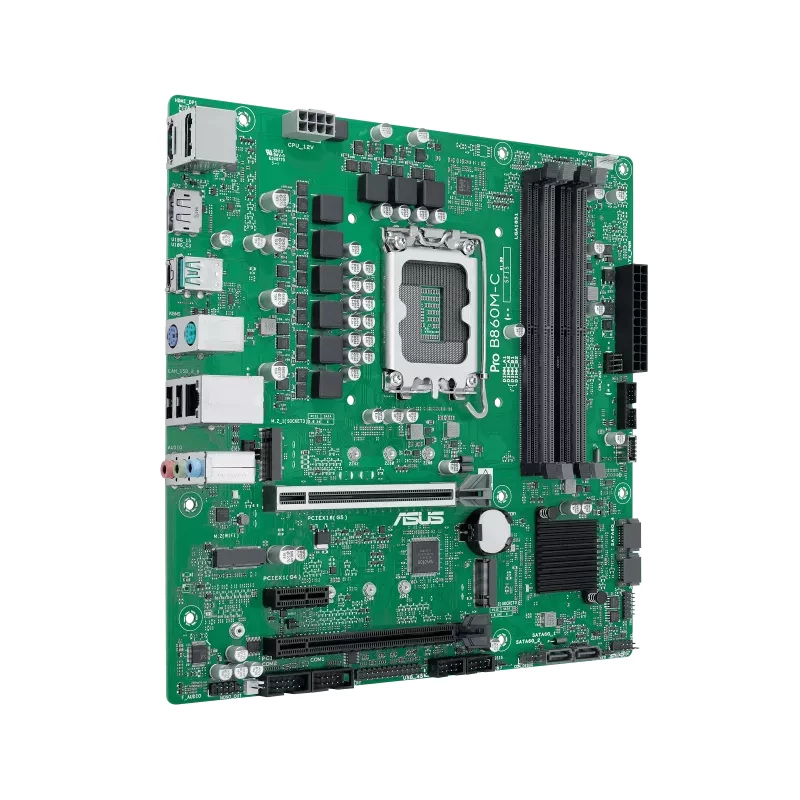 Emolevy ASUS PRO B860M-C-CSM — Intel B860, LGA 1851 (Socket V1), Micro ATX, 4× DIMM DDR5, 256 GB max