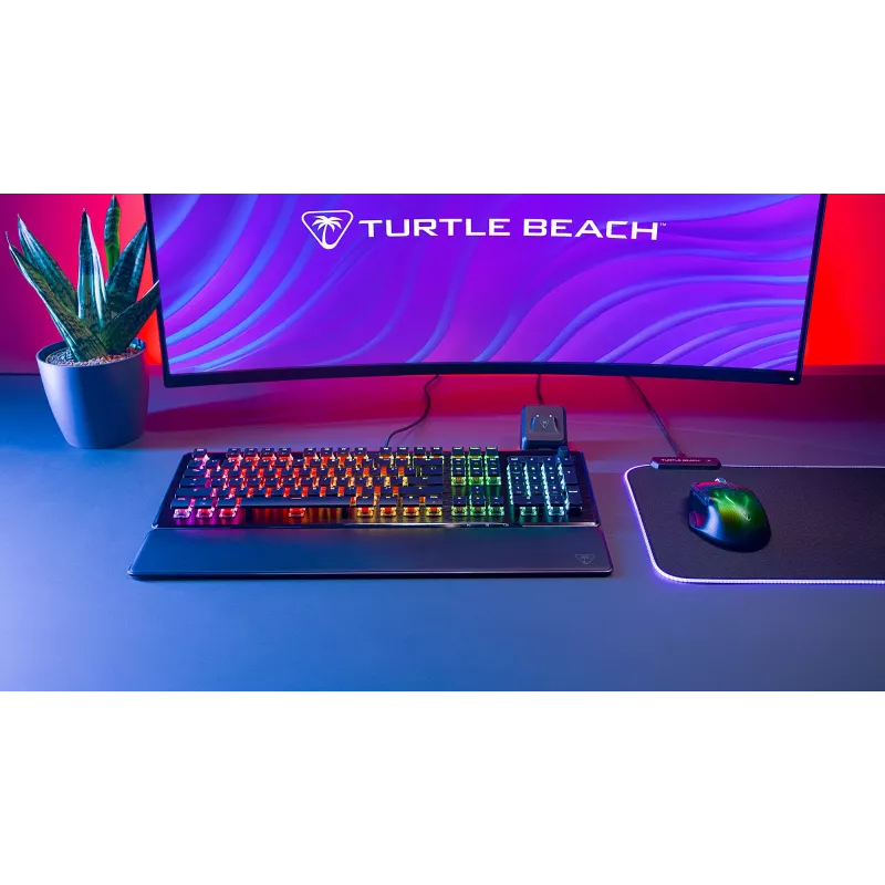 Turtle Beach Vulcan II näppäimistö pelikäyttöön USB QWERTZ saksa musta