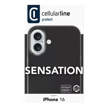 Cellularline Sensation – iPhone 16 kuori pehmeää silikonia, suojakuori, Apple, iPhone 16, 15,5 cm (6,1