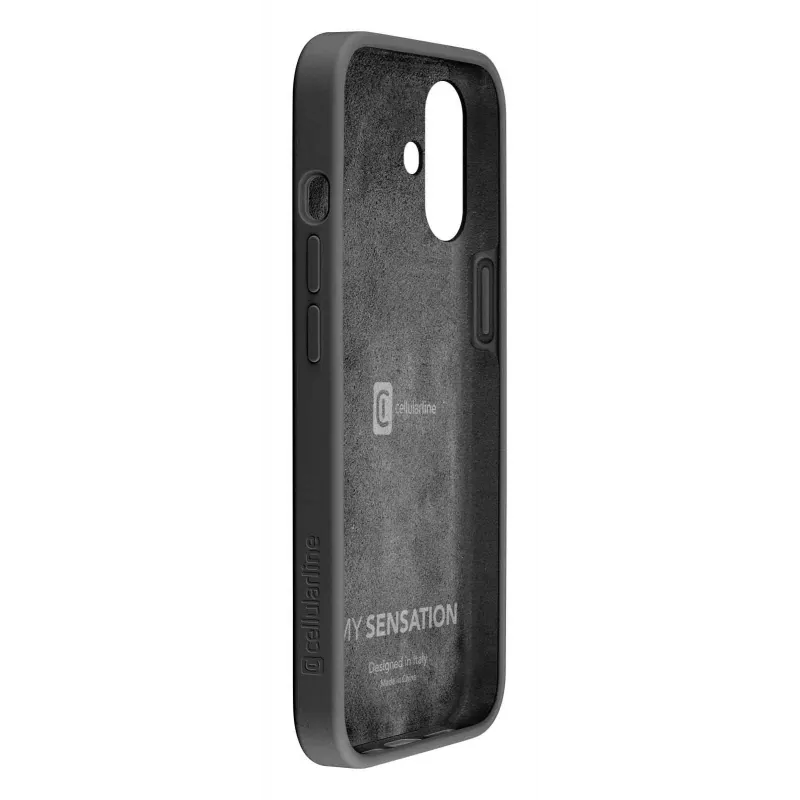 Cellularline Sensation – iPhone 16 kuori pehmeää silikonia, suojakuori, Apple, iPhone 16, 15,5 cm (6,1