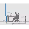 Kaapeliorganisaattori Bachmann Desk Kabel Eater musta, 1 m pituus, 1 kpl