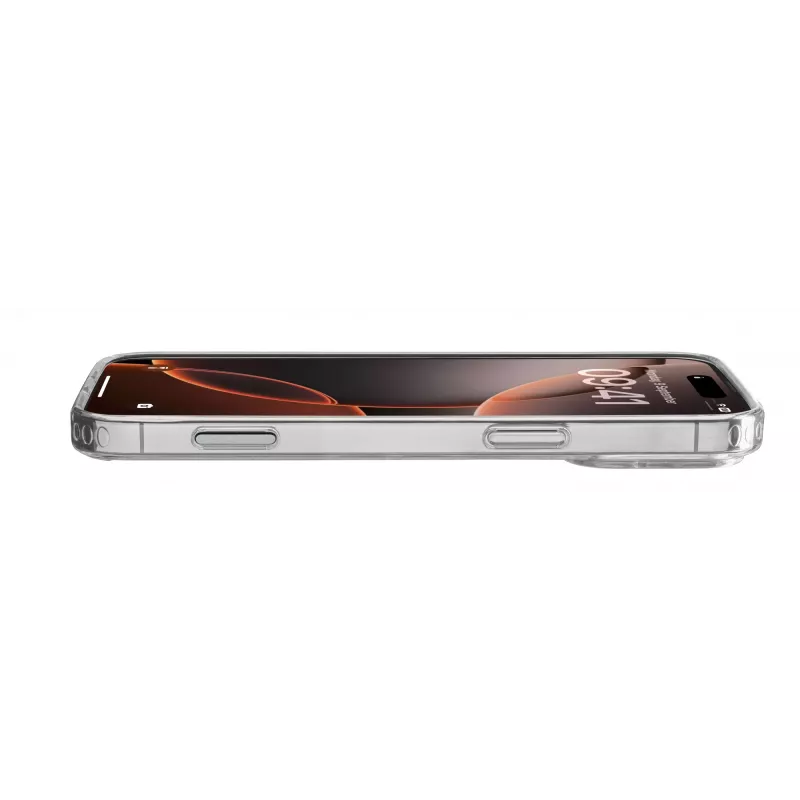 Cellularline Clear Protect – kova kuori iPhone 16 Pro Max kumireunoilla