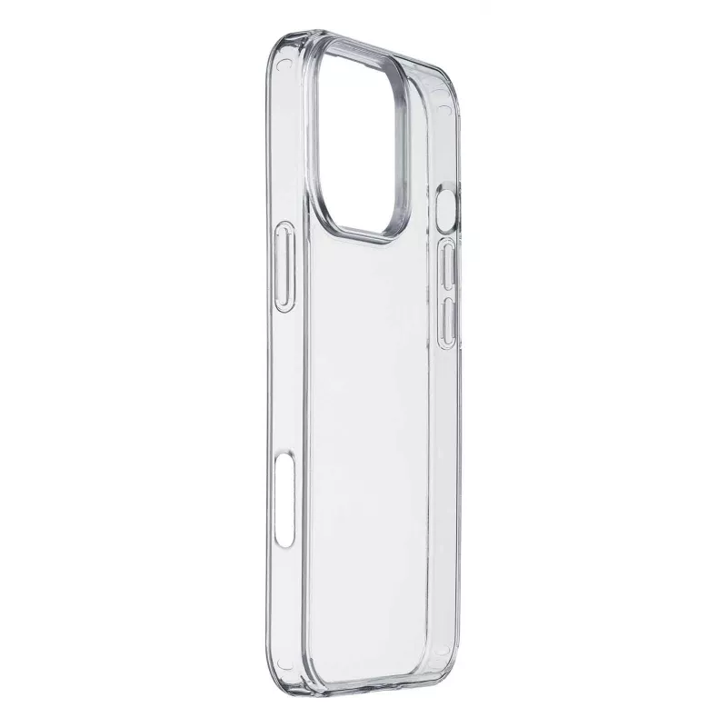 Cellularline Clear Protect – kova kuori iPhone 16 Pro Max kumireunoilla