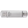Hama C-Laeta USB-muistitikku 128 GB USB Type-A / USB Type-C 3.2 Gen 1 (3.1 Gen 1) hopea