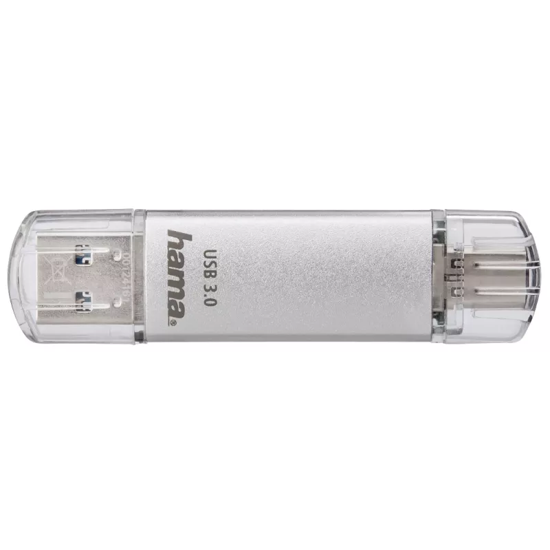 Hama C-Laeta USB-muistitikku 128 GB USB Type-A / USB Type-C 3.2 Gen 1 (3.1 Gen 1) hopea