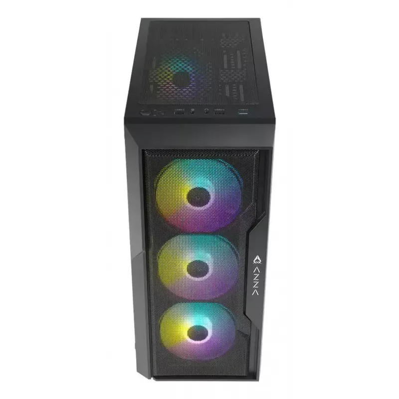 PC-kotelo Azza Fighter Midi Tower musta