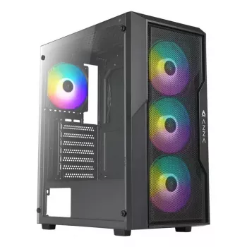 PC-kotelo Azza Fighter Midi Tower musta
