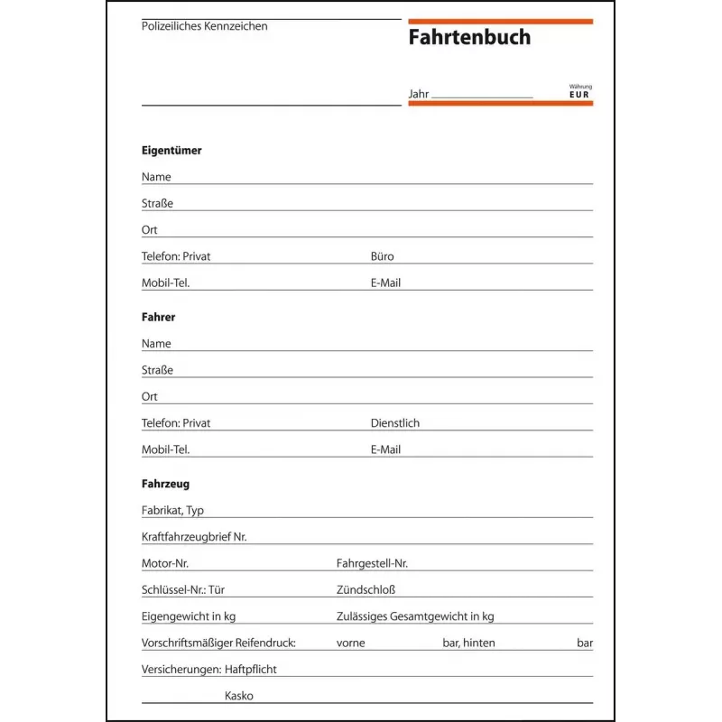 Liikelomake Sigel FA514