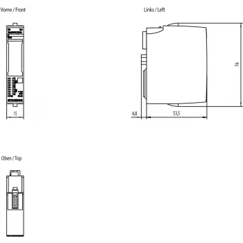 Siemens 6ES7132-6BH00-0AA0 virtalähde/adapteri sisäkäyttöön monivärinen