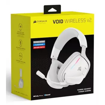 Kuulokemikrofoni Corsair VOID WIRELESS v2 langallinen & langaton Bluetooth valkoinen