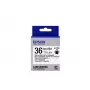 Epson tarrakasetti läpinäkyvä LK-7TBN musta/läpinäkyvä 36 mm (9 m)