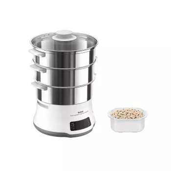 Tefal Convenient Series Deluxe VC502D höyrykeitin 3 koria työtaso 900 W ruostumaton teräs, valkoinen