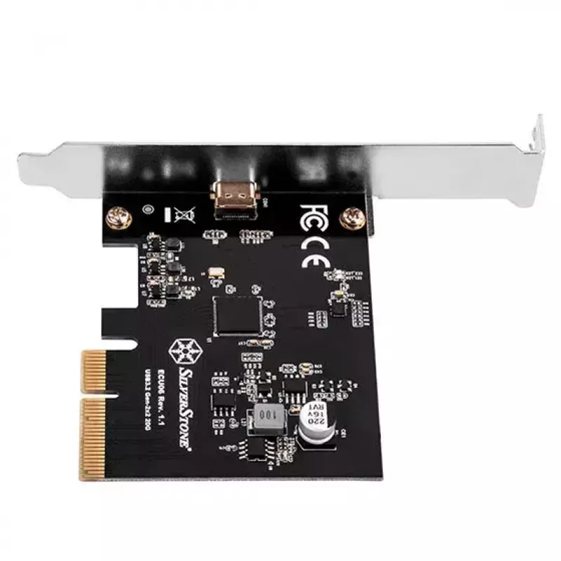 Silverstone ECU06 sisäinen USB 3.2 Gen 2 -adapteri PCIe Low-Profile