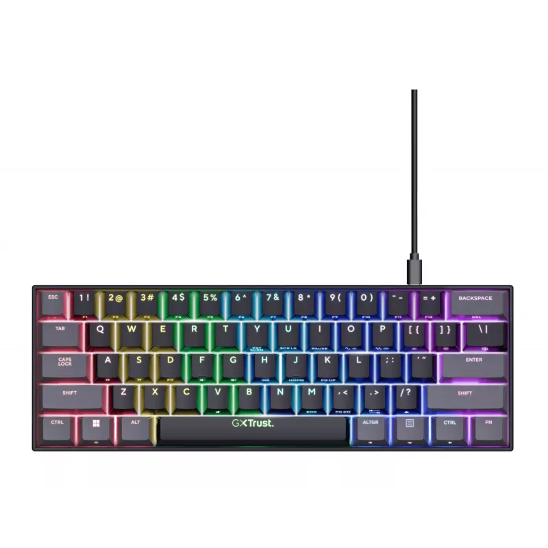Trust GXT 867 Acira näppäimistö pelikäyttöön USB QWERTY US-englanti musta