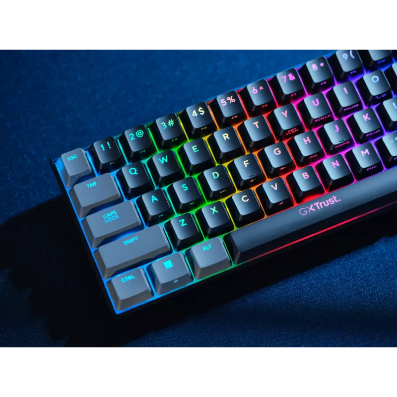 Trust GXT 867 Acira näppäimistö pelikäyttöön USB QWERTY US-englanti musta