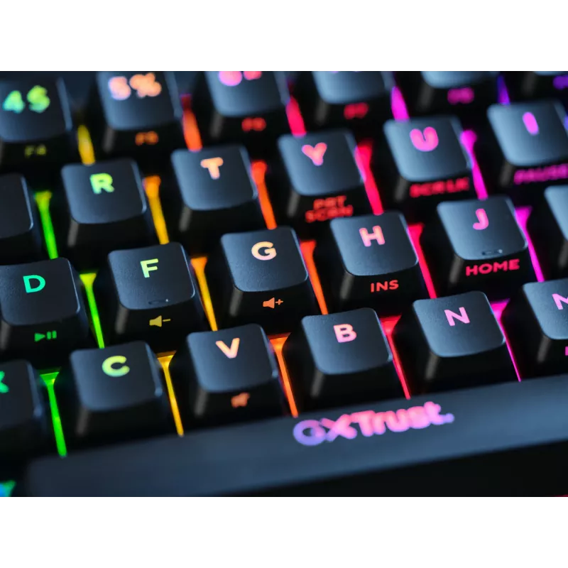 Trust GXT 867 Acira näppäimistö pelikäyttöön USB QWERTY US-englanti musta