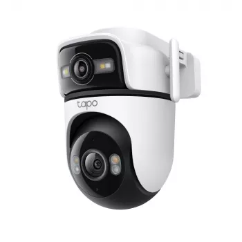 TP-Link Tapo Outdoor Dual Lens Pan/Tilt valvontakamera, IP-valvontakamera, ulkokäyttöön, langallinen & langaton, katto-/seinä-/mastokiinnitys, valkoinen, pallomainen