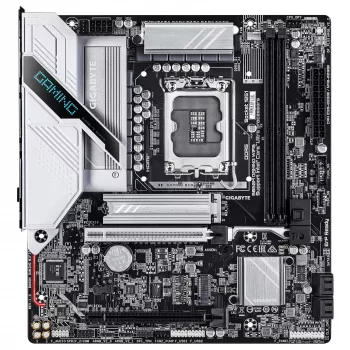 Emolevy GIGABYTE B860M GAMING WIFI6 — Micro ATX, LGA 1851, DDR5 jopa 9066MHz, 2 DIMM, PCIe 5.0, 2,5GbE, Wi‑Fi 6E