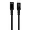 USB-C–USB-C-kaapeli MicroConnect MC-USB3.2CC025-FA, USB 3.2 Gen 2x2, 0,25 m, musta