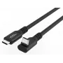 USB-C–USB-C-kaapeli MicroConnect MC-USB3.2CC1-FA — USB 3.2 Gen 2x2, 1 m, musta