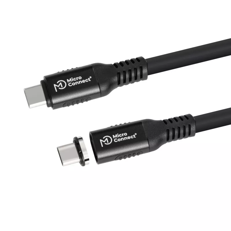 USB4 Gen 3x2 USB-C–USB-C-kaapeli MicroConnect MC-LS-USB4CC0.15, 0,15 m, musta