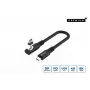 USB4 Gen 3x2 USB-C–USB-C-kaapeli MicroConnect MC-LS-USB4CC0.15-A – 0,15 m, musta