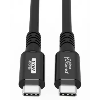 Microconnect USB4CC015 USB-kaapeli USB4 Gen 3x2 0,15 m USB-C musta