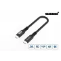 Microconnect USB4CC015-240W USB-kaapeli USB4 Gen 3x2 0,15 m USB C musta
