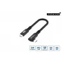 USB-C–USB-C-kaapeli MicroConnect USB3.2CC015-A, USB 3.2 Gen 2x2, 20 Gbit/s, 0,15 m, musta