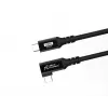 USB-C–USB-C-kaapeli MicroConnect USB3.2CC015-A, USB 3.2 Gen 2x2, 20 Gbit/s, 0,15 m, musta