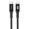 USB-C–USB-C-kaapeli MicroConnect USB3.2CC015 – USB 3.2 Gen 2x2, 0,15 m, musta