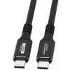 USB-C–USB-C-kaapeli MicroConnect USB3.2CC015 – USB 3.2 Gen 2x2, 0,15 m, musta