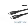 USB-C–USB-C-kaapeli MicroConnect USB3.2CC015 – USB 3.2 Gen 2x2, 0,15 m, musta