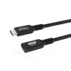 USB-C–USB-C-kaapeli MicroConnect USB3.2CC015EX, USB 3.2 Gen 2x2, 0,15 m, musta