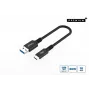 Microconnect USB3.2AC015 USB-kaapeli USB 3.2 Gen 2 (3.1 Gen 2) 0,15 m USB C USB A musta
