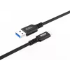 Microconnect USB3.2AC015 USB-kaapeli USB 3.2 Gen 2 (3.1 Gen 2) 0,15 m USB C USB A musta