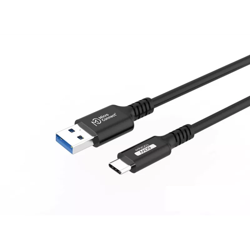 Microconnect USB3.2AC015 USB-kaapeli USB 3.2 Gen 2 (3.1 Gen 2) 0,15 m USB C USB A musta